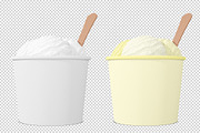 Ice cream cup mockup, a Cups & Container Mockup by NatalyaZelenova (Thumbnail 4 of 5)
