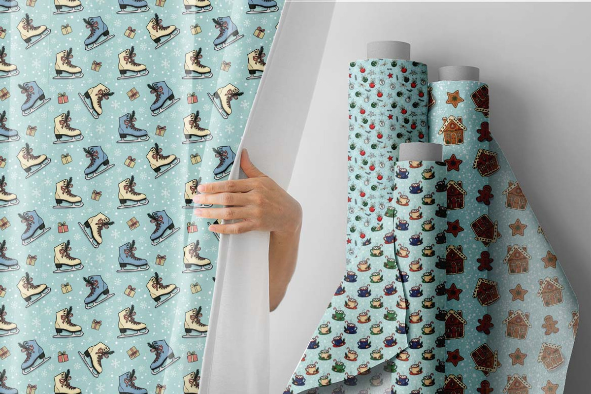 Whimsical Winter Patterns SVG Bundle, a Pattern Graphic by one-touch (Photo 7 of 17)