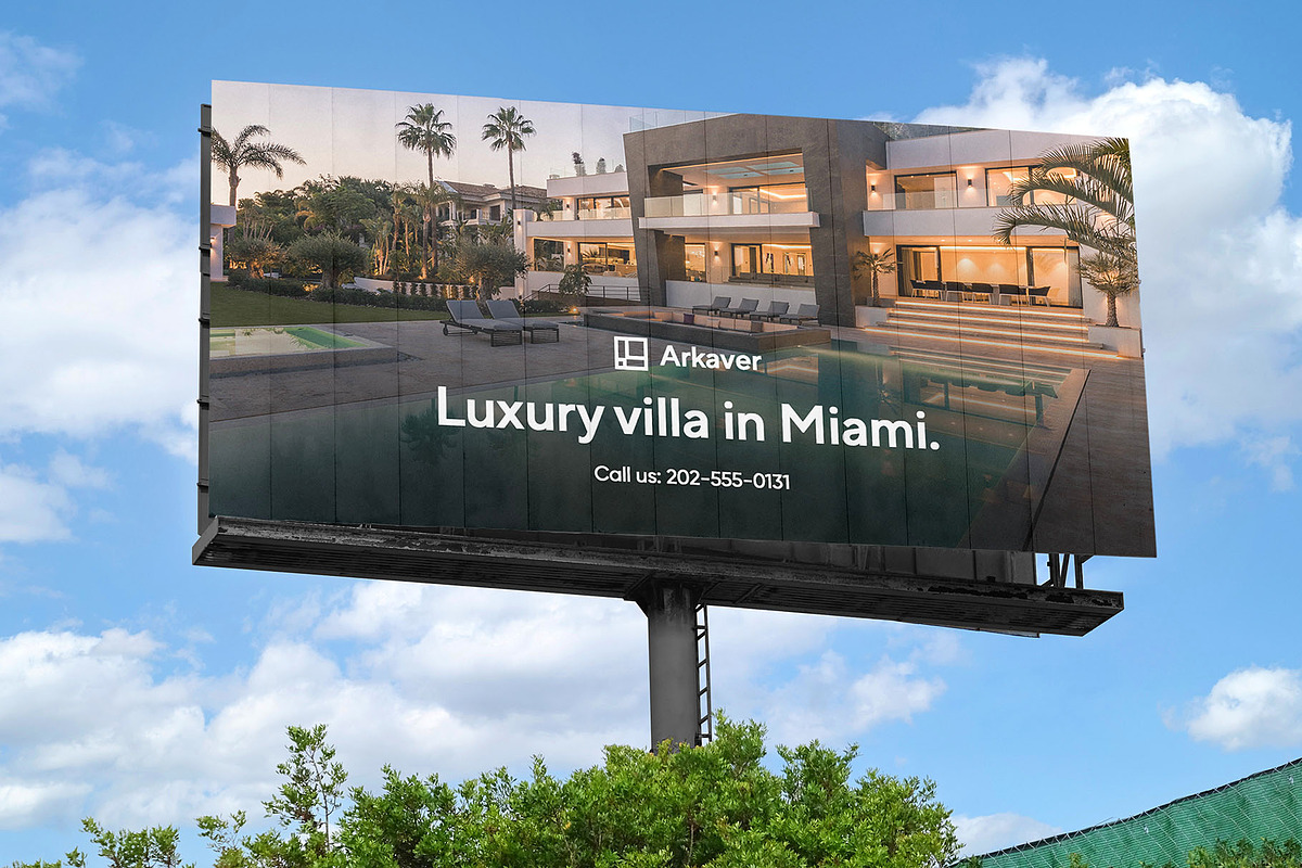 Billboard Poster Street Mockup, an Advertising Mockup by Asylab (Photo 3 of 5)
