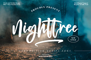 Nighttree Handwritten Script Font, a Script Font by Ronny Studio (Thumbnail 1 of 10)