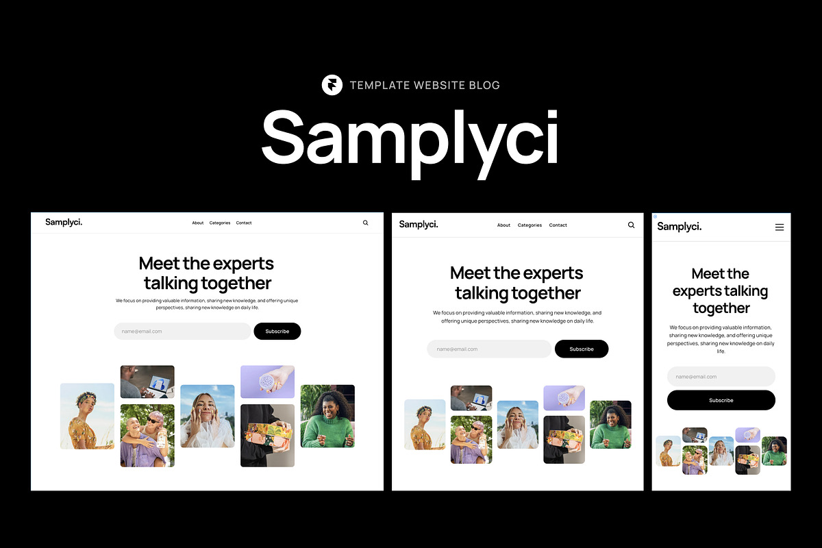 Samplyci - Blog Framer Template, a Websites & App Template by Kami Agence (Photo 1 of 6)