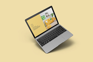 Laptop With Website Mockup 12 Views