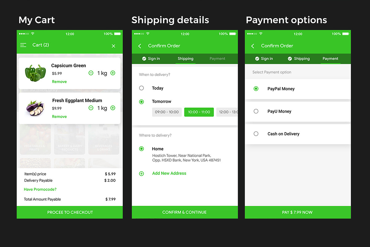 Grocery Ordering App | Grocero preview 2