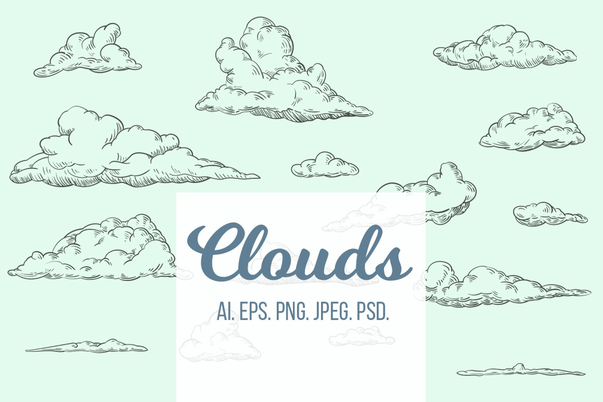 Set sketches of clouds, an Object Graphic by CGterminal (Photo 1 of 5)