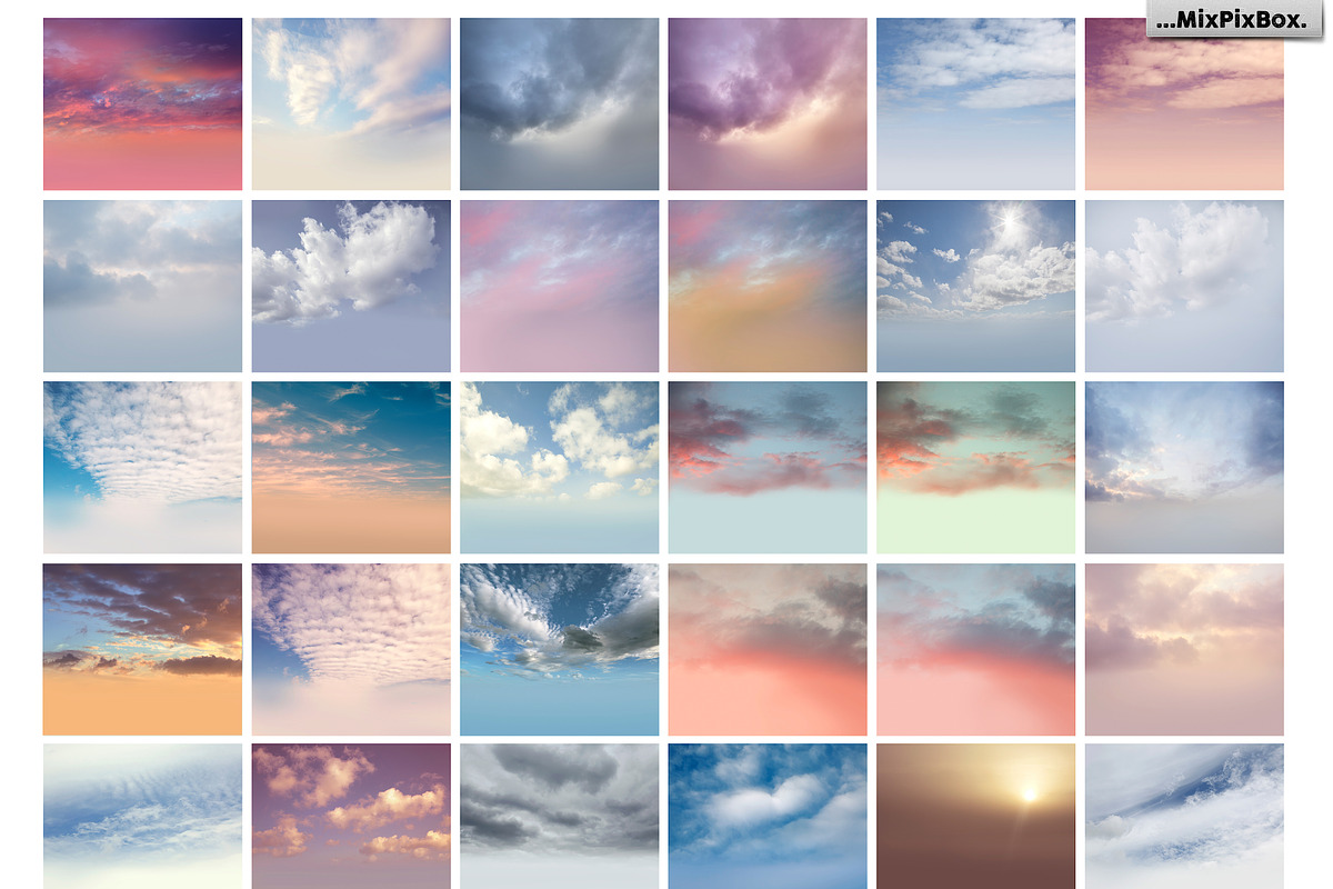 60 Dreamy Sky Photo Overlays, an Action Add-On by MixPixBox (Photo 6 of 7)