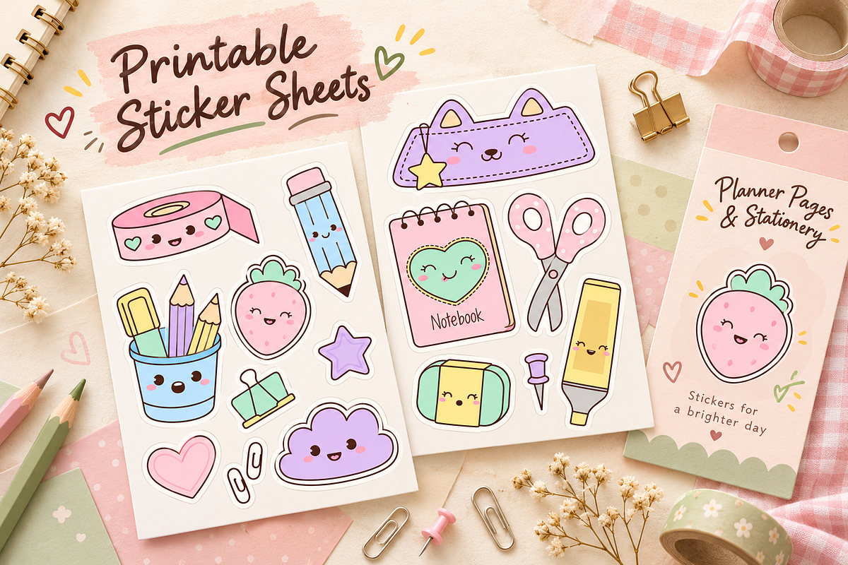 Planner & Stationery Clipart, an Education Illustration by Anna Studio (Photo 2 of 11)