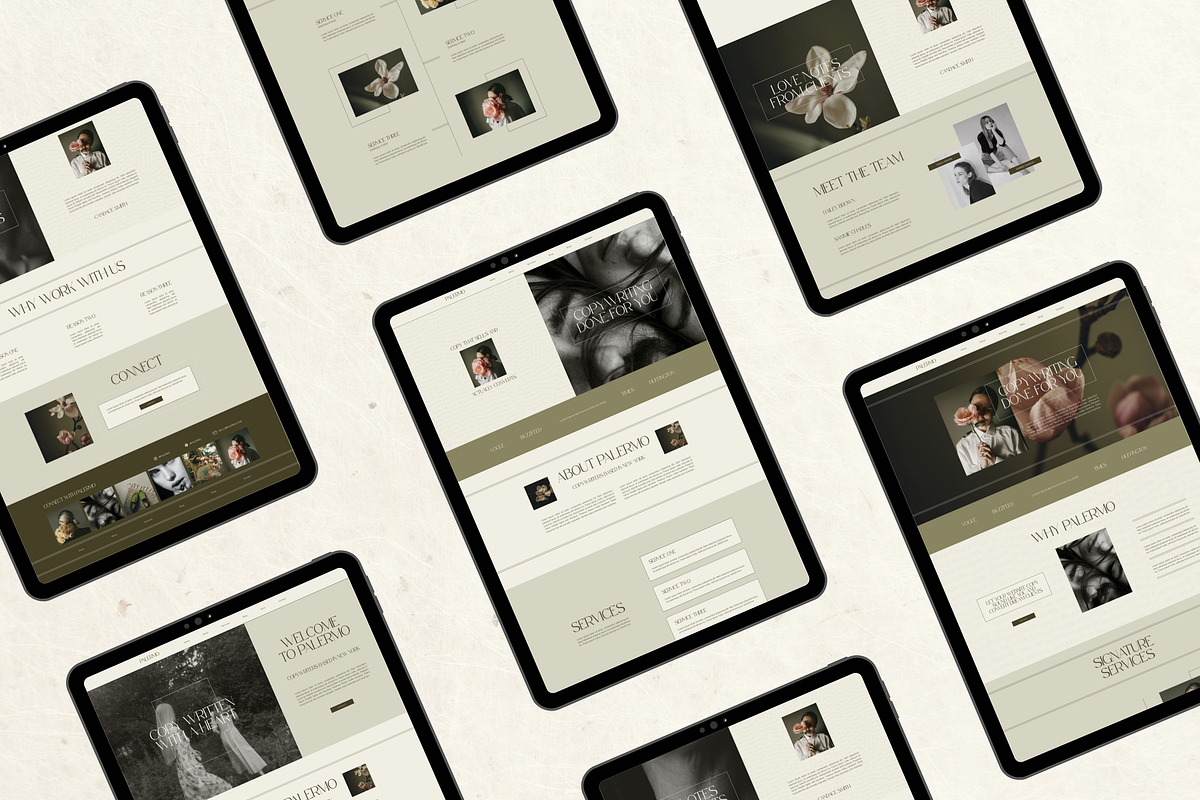Wix Website Template Small Business, a Wix Template by Branding Babe Co. (Photo 4 of 10)