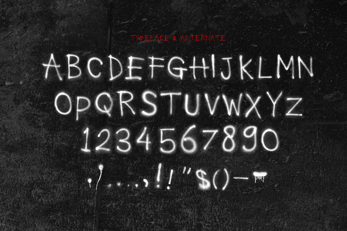 Rough Spray SVG typeface, a Handwritten Font by tomatstudio (Photo 7 of 9)