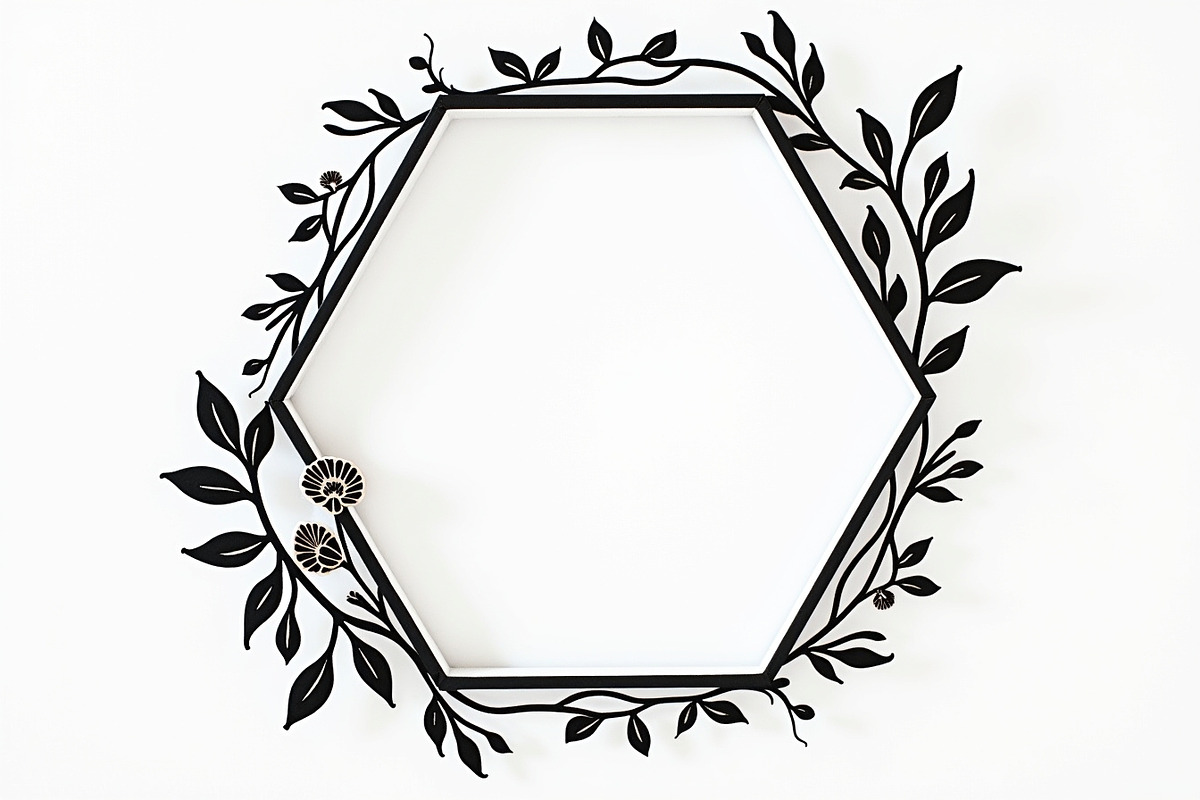 Laser Cut Floral Border Designs, an Illustration by jahid234 (Photo 2 of 9)