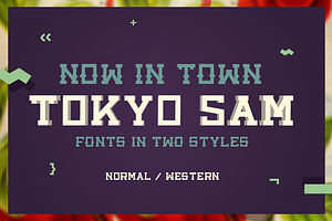 Tokyo Sam - Fonts in two styles -50%