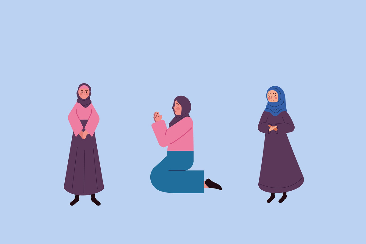 Islamic Characters Illustration Set, a Person Illustration by studiogstock (Photo 2 of 4)