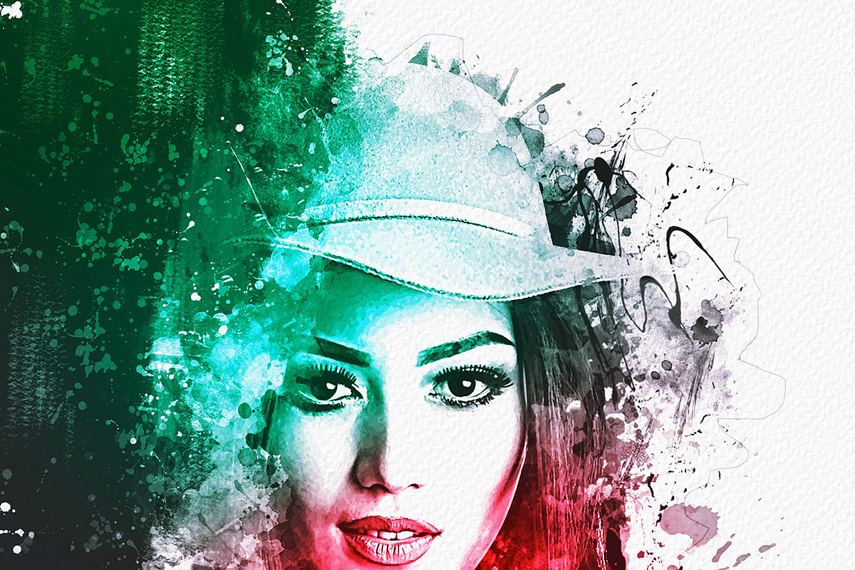 Mixed Media Art Watercolor Effect, an Action Add-On by MRI STUDIO (Photo 7 of 17)
