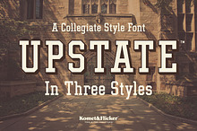 UPSTATE - A Collegiate Style Font