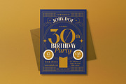 Art Deco 30th Birthday Invitation, an Invitation Template by graphicook (Thumbnail 2 of 3)