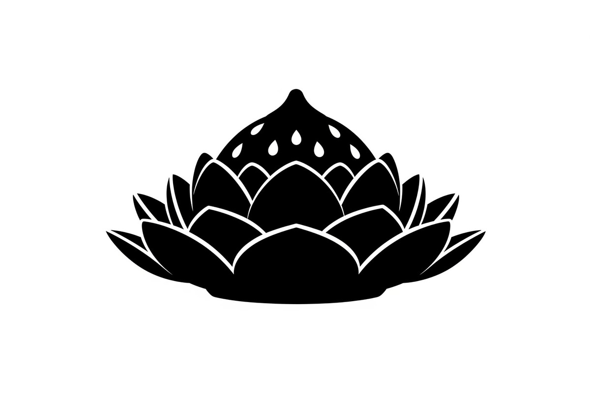Lotus Flower Silhouette Vector Bundl, an Illustration by Creativeshirt (Photo 22 of 51)