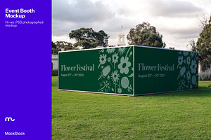 Outdoor Event Booth Mockup