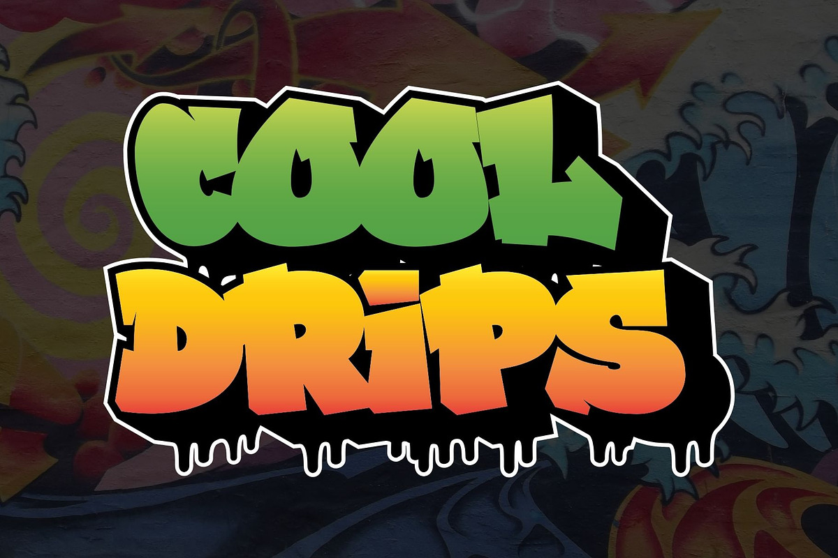 Graffiti Dripes - Graffiti Font, a Handwritten Font by Nirmana Visual (Photo 4 of 5)