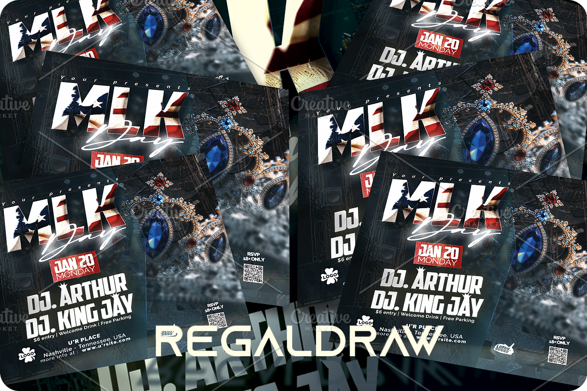 MLK Flyer, a Flyer Template by regalDRAW (Photo 3 of 3)