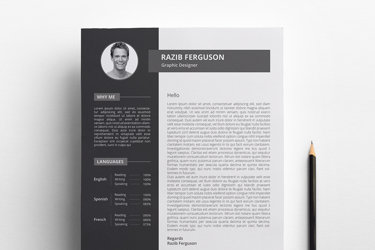 Resume / CV, a Resume Template by Rongmistiry (Photo 3 of 6)