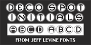 Deco Spot Initials JNL, a Font by Jeff Levine Fonts (Thumbnail 1 of 5)