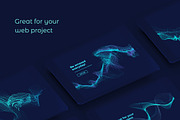 Particle Abstract Backgrounds vol 2, a Templates & Theme by blauananas (Thumbnail 3 of 6)