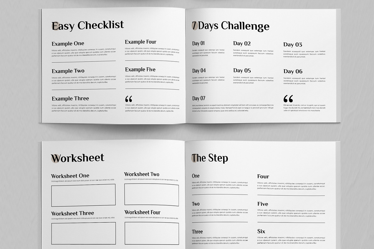Course Workbook Layout