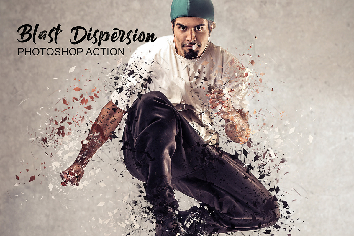 Blast Dispersion Photoshop Action, an Action Add-On by MRI STUDIO (Photo 1 of 14)