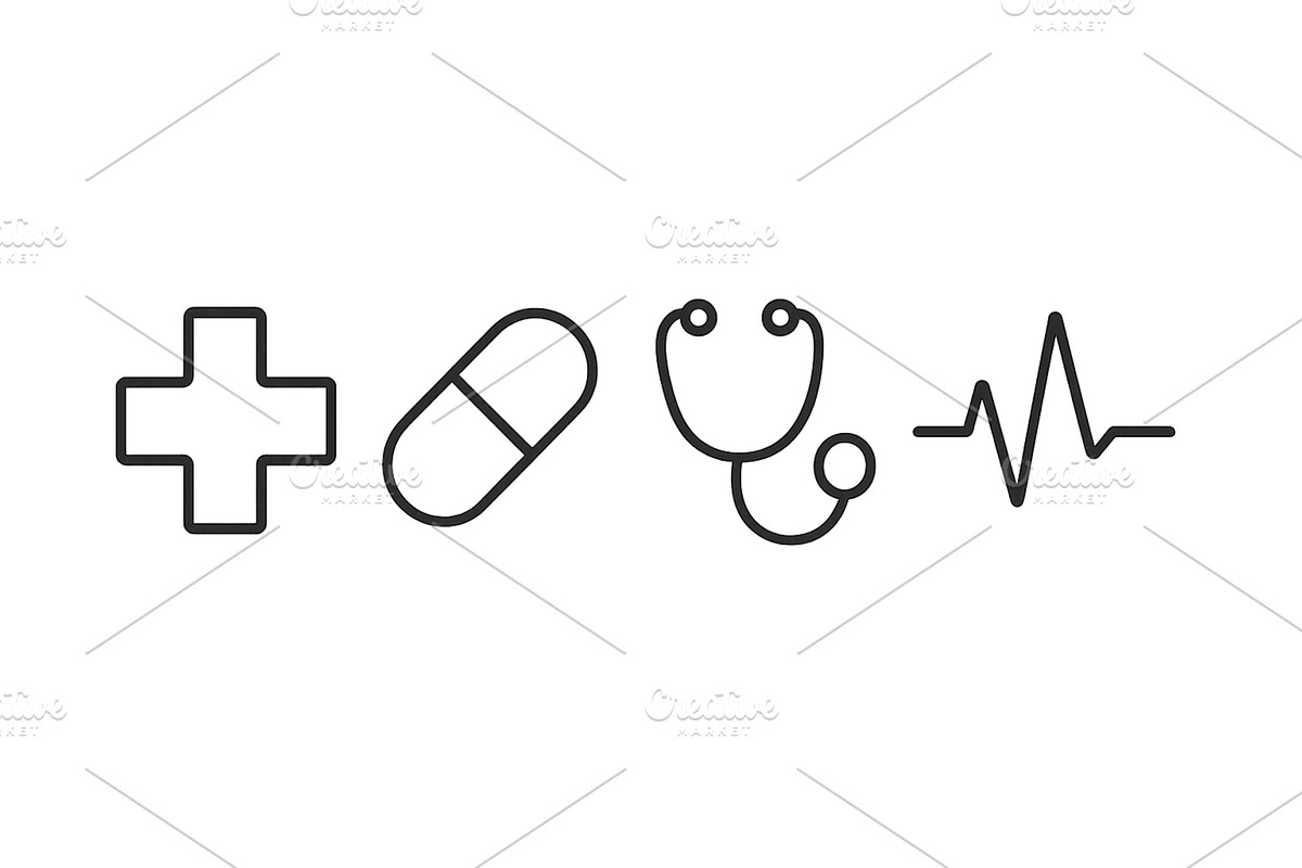 Symbols representing health and, a Healthcare Illustration by ZinetroN
