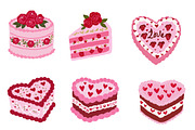 Valentine's Day Cake clipart, an Illustration by Designworld (Thumbnail 3 of 5)
