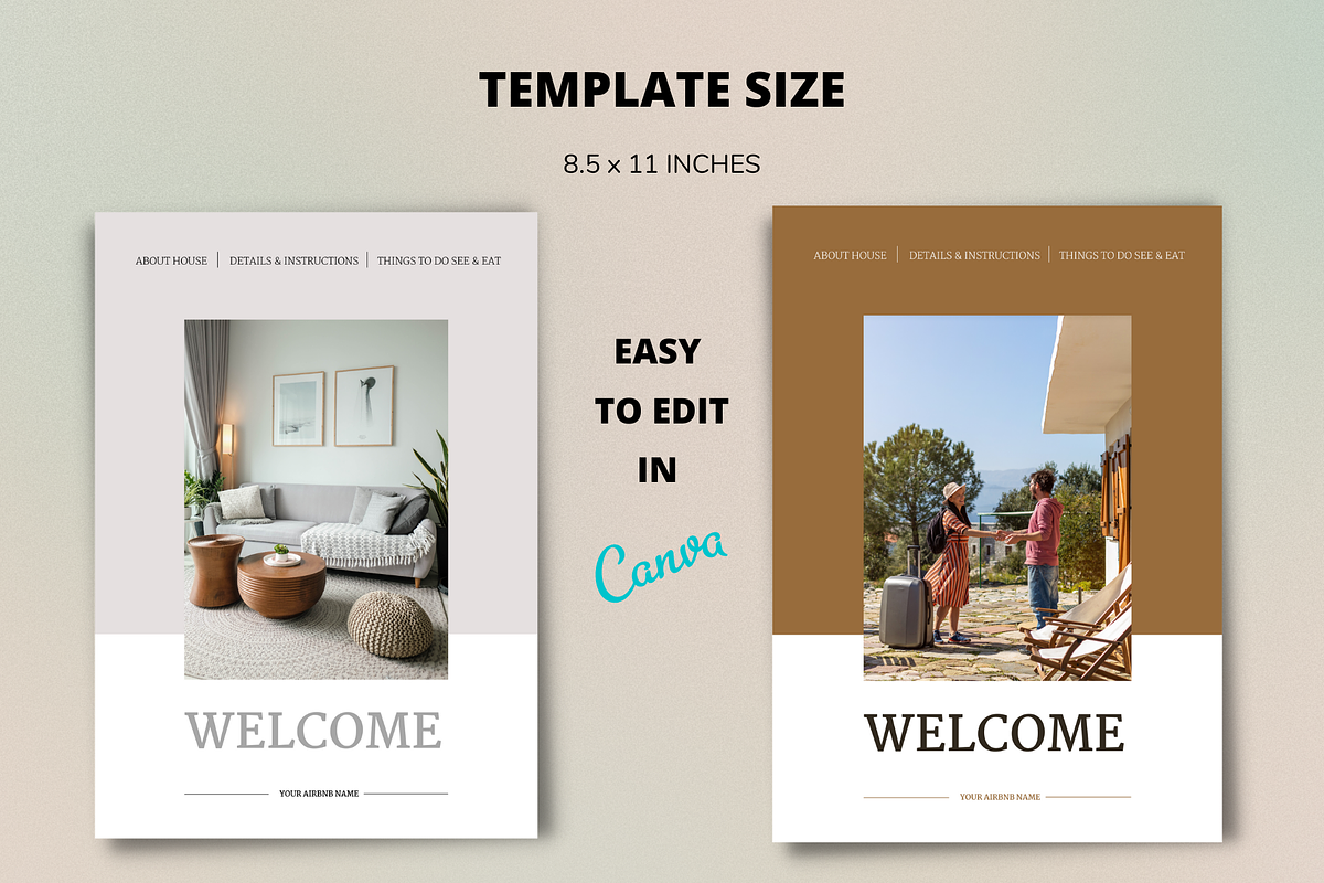 Airbnb Welcome book Template + Signs, a Magazine Template by MediaKitTemplates (Photo 7 of 12)