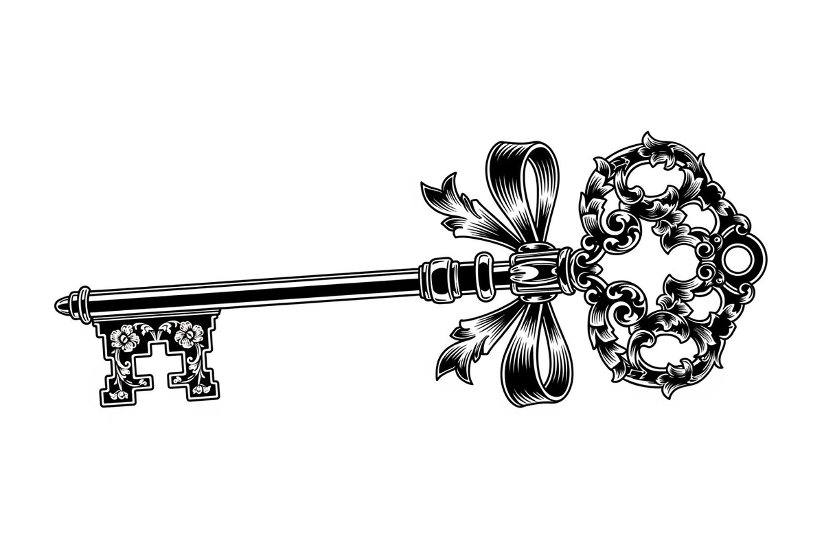 Ornamental Vintage Key SVG Bundle, an Illustration by Gaye Art (Photo 21 of 31)