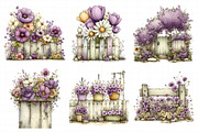 Spring Fence & Flower Clipart, an Illustration by Daily.Designs (Thumbnail 7 of 8)