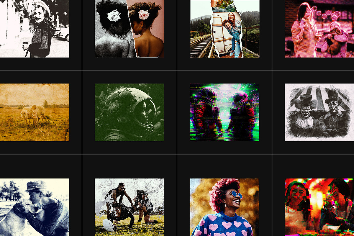 12 Photo Effect Templates, a Layer Style Add-On by iDoodle Studio (Photo 2 of 6)