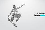 Silhouettes of a skateboarder, a Person Illustration by Matrosovv (Thumbnail 4 of 4)