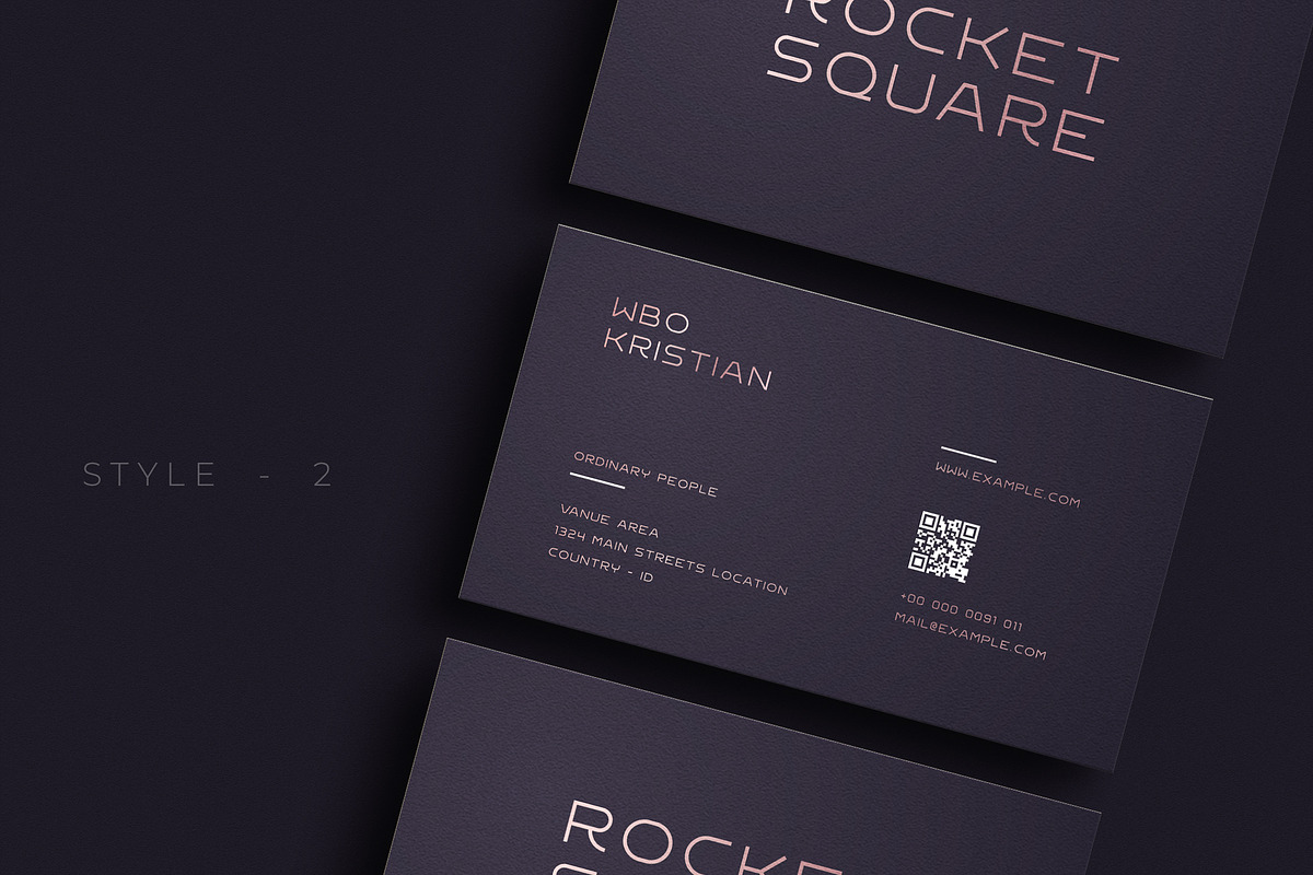 Luxury Purple Business Cards - V.76, a Business Card Template by Ctrl space studio (Photo 3 of 6)