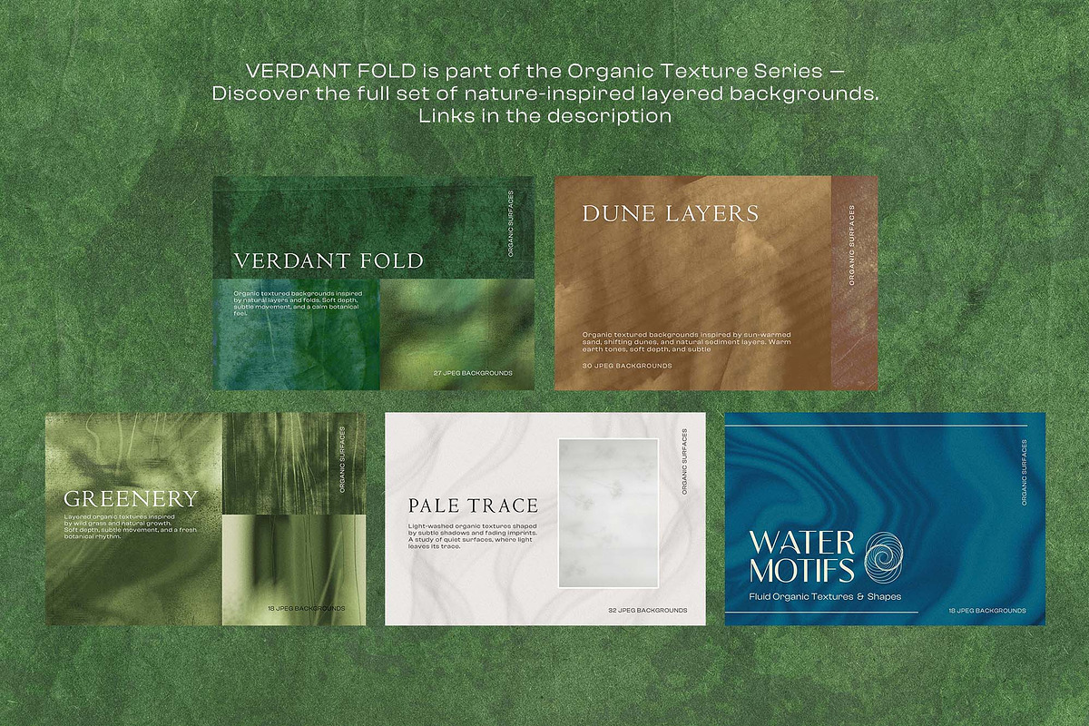 Verdant Fold textured backgrounds, a Background Graphic by DigARTbyHavroshka (Photo 10 of 10)