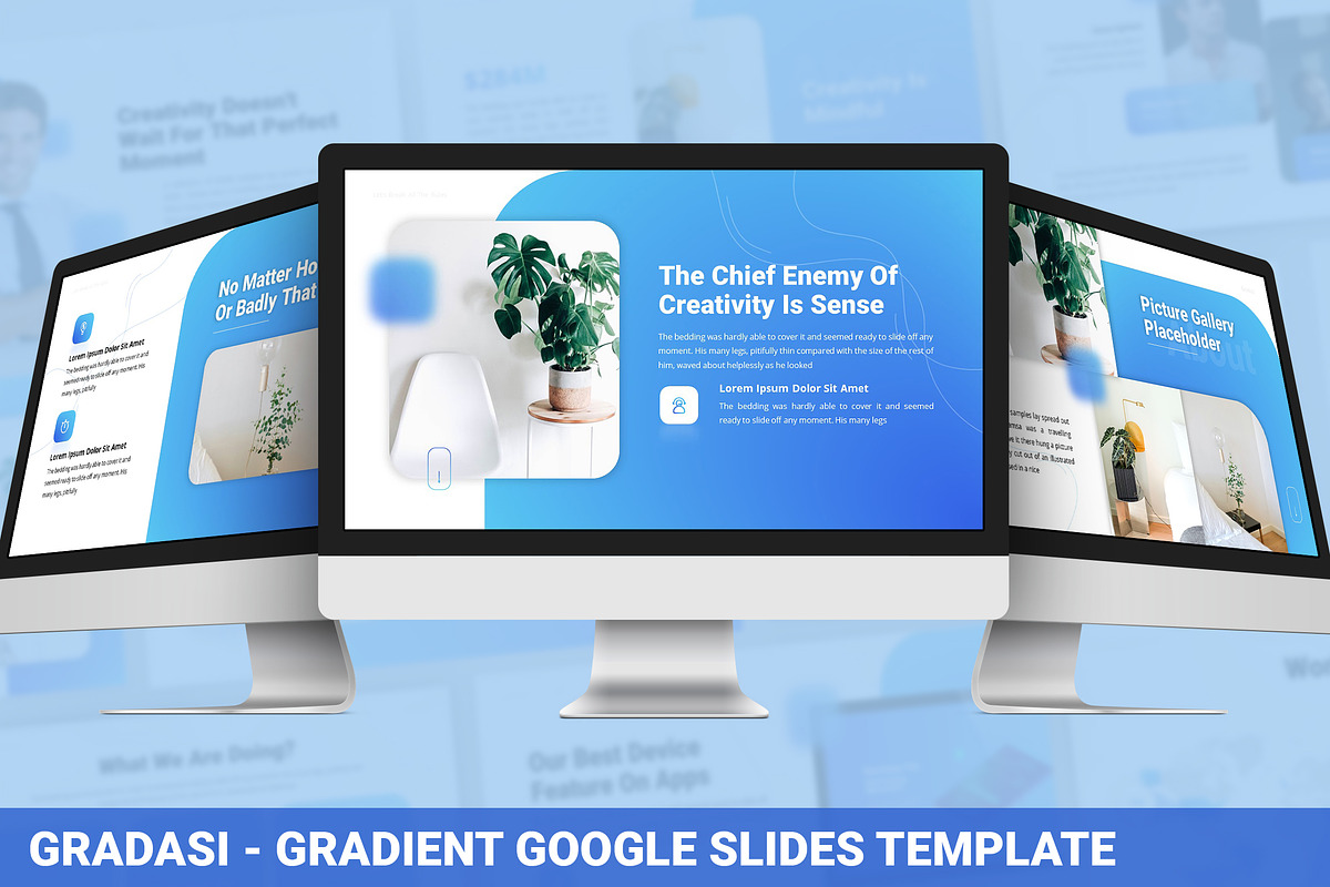 Gradasi - Gradient Google Slides, a Presentation Template by SlideFactory