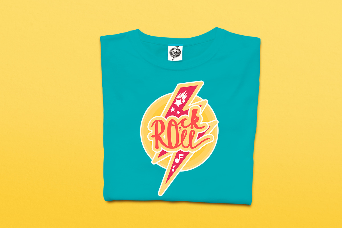 Rock And Roll Sticker, an Illustration by barsrsind