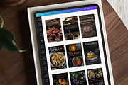 Dark Moody Pinterest Canva Templates, a Social Media Template by Made by Melody (Thumbnail 8 of 8)