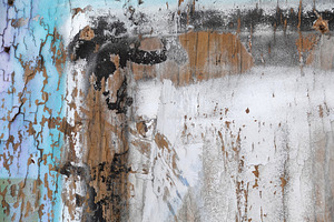 wood with chipped paint stains, an Abstract Photo by sirylok