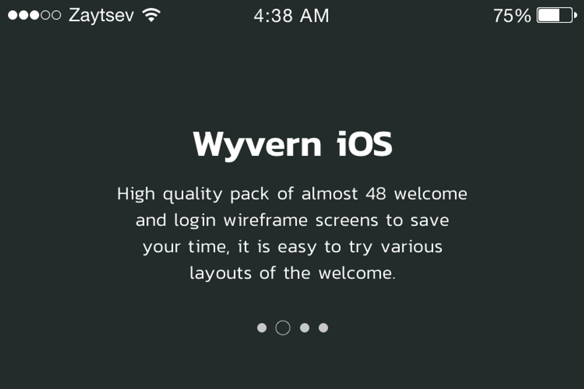Wyvern iOS Wireframe UI Kit, a Wireframe Template by Yaroslav Zaitsev (Photo 56 of 57)