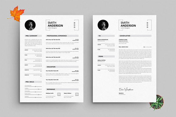 Modern Executive Resume Template preview 4