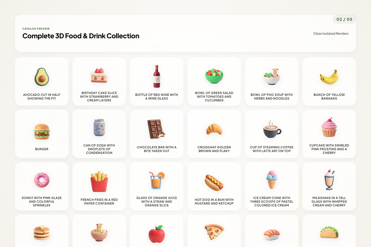 3D Food & Drink Icons, an Emoji Icon by River Visual (Photo 2 of 5)