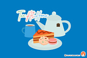 Tea At Home Digital Clip Art, an Object Graphic by Cozy Cat Design (Thumbnail 2 of 3)