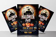 Halloween Party Flyers Bundle, a Flyer Template by AfzaalGraphics (Thumbnail 5 of 19)