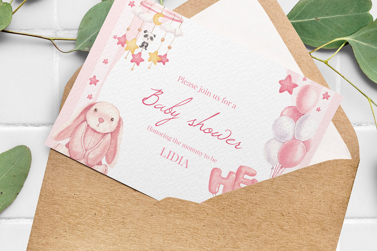 Baby Girl Gift Watercolor Hand Drawn, a Person Illustration by CreativeValuation (Photo 7 of 12)