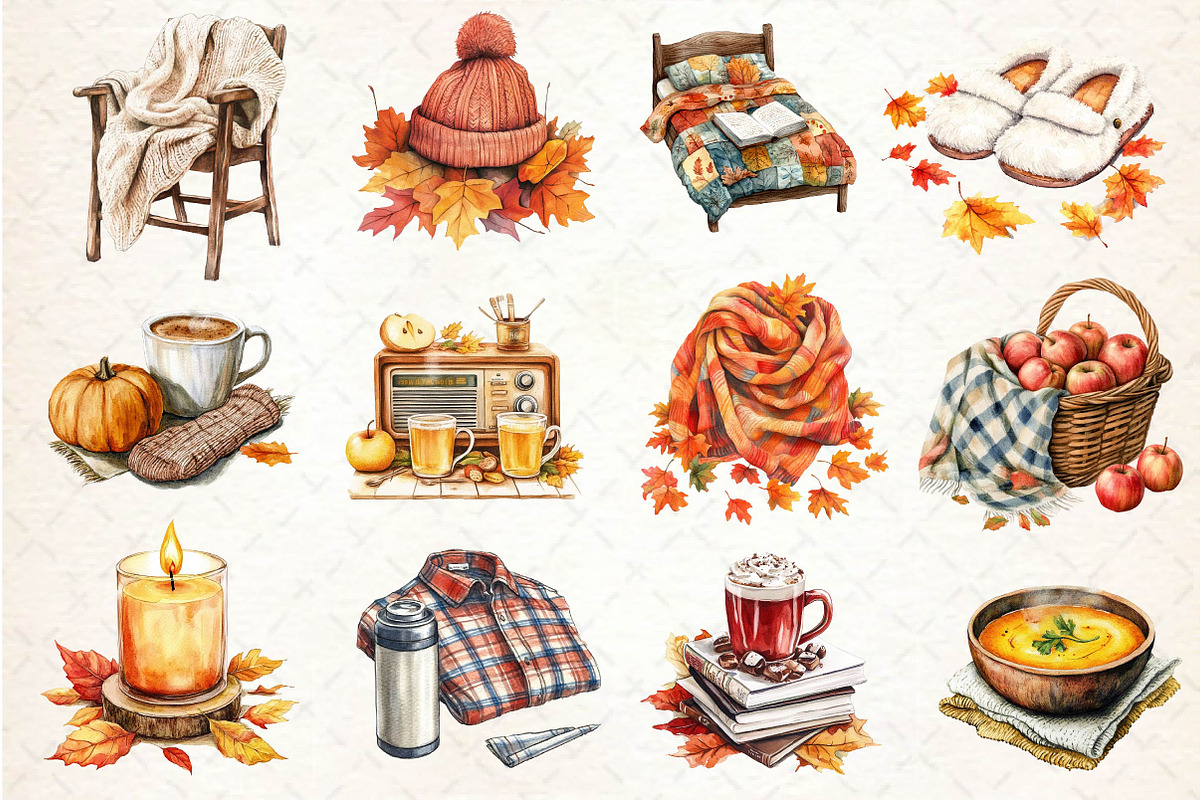 Fall Lazy Day Clipart, an Illustration by Dream Creation (Photo 4 of 4)