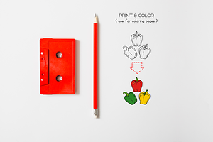 Vegetables Doodles - Dingbats Font