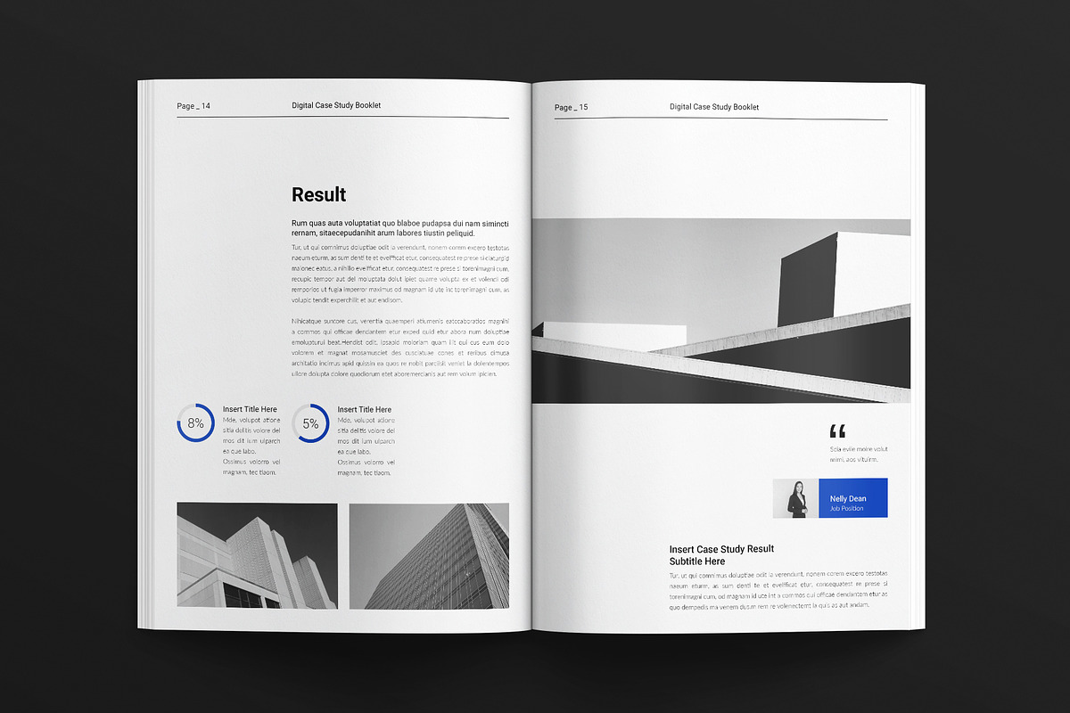 Digital Case Study Booklet Template, a Brochure Template by E-Type (Photo 6 of 7)
