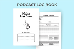 Podcast Logbook KDP Interior Vector